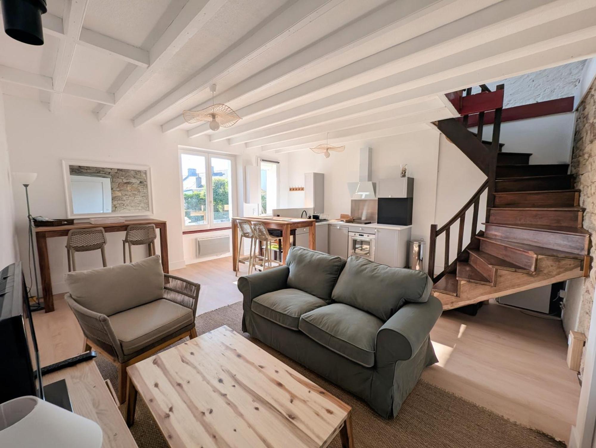 Vieux Passage, Maison Avec Cour Privee A 150 M Du Port Et De La Plage Plouhinec  Eksteriør bilde